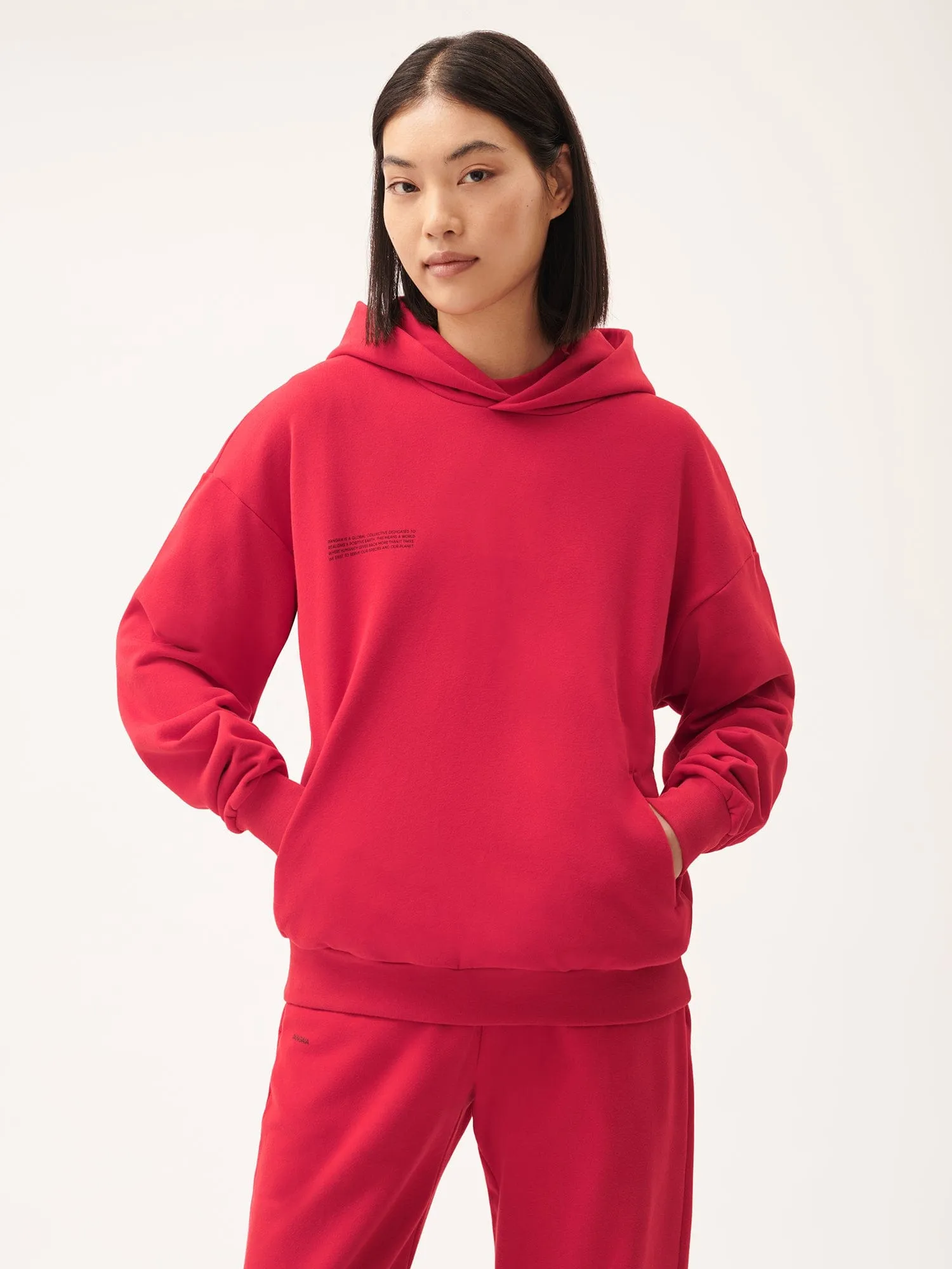 365 Midweight Hoodie—Goji berry red