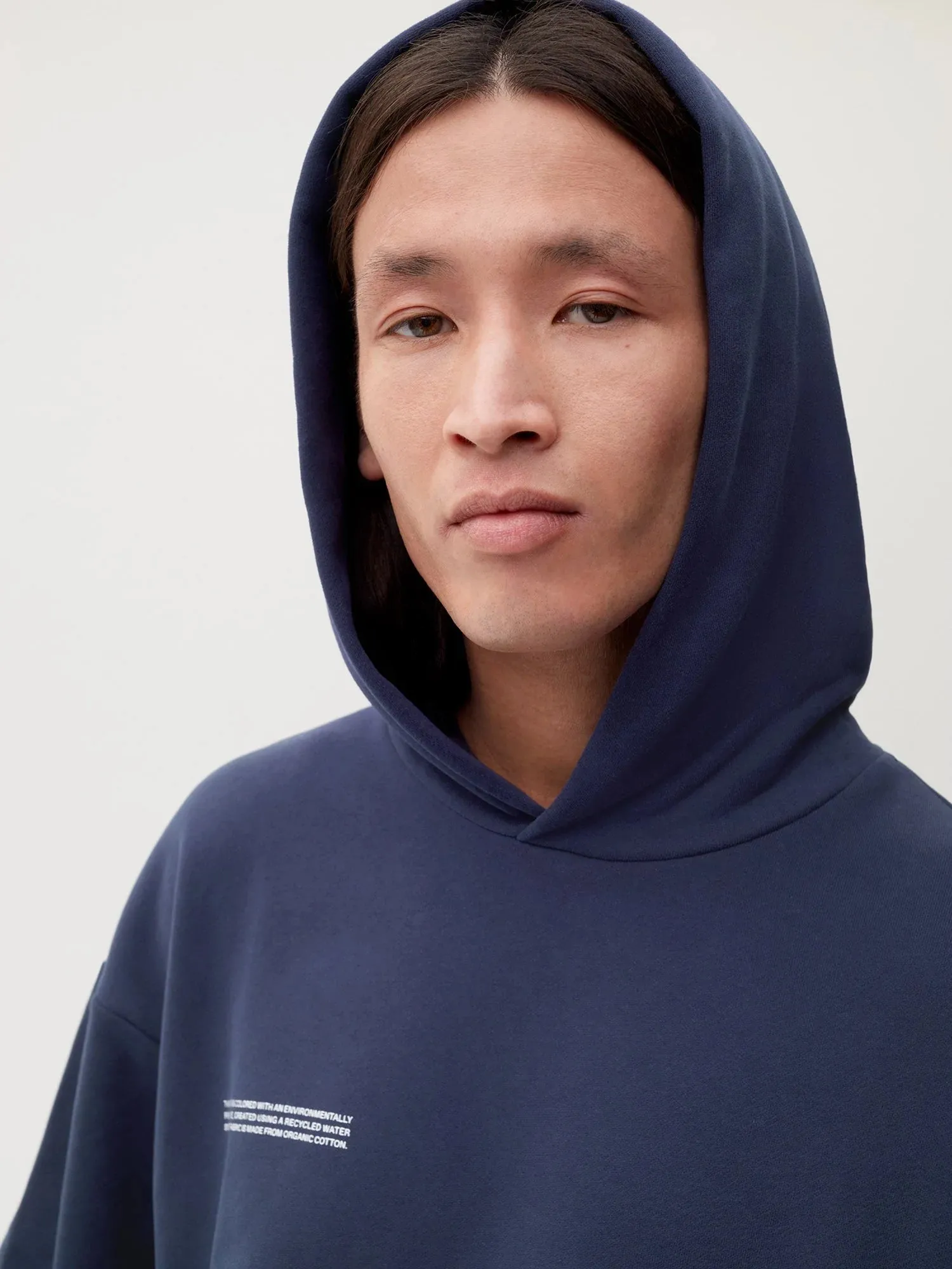 365 Midweight Organic Cotton Hoodie—navy blue