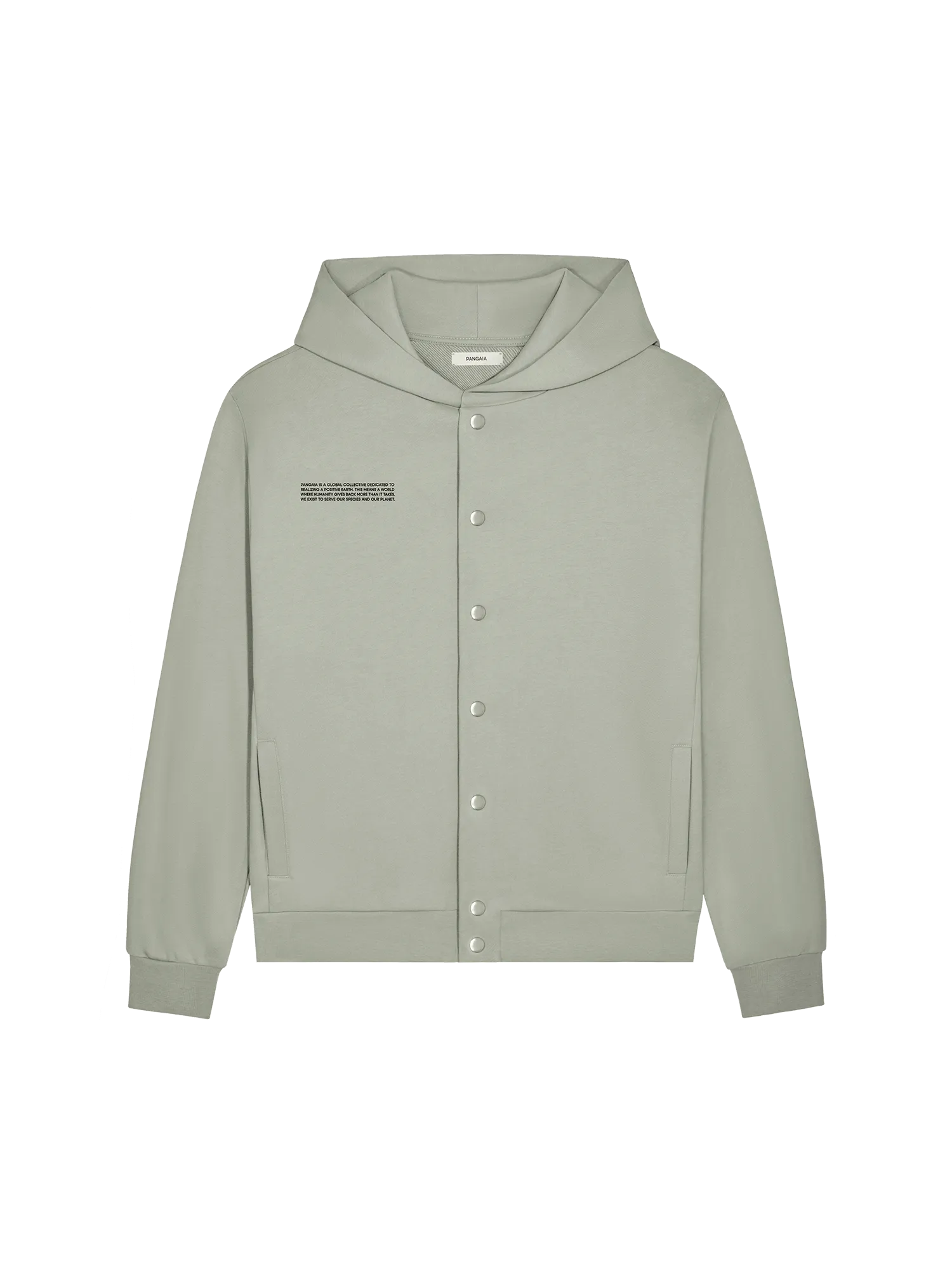 365 Midweight Snap Button Hoodie—moss green