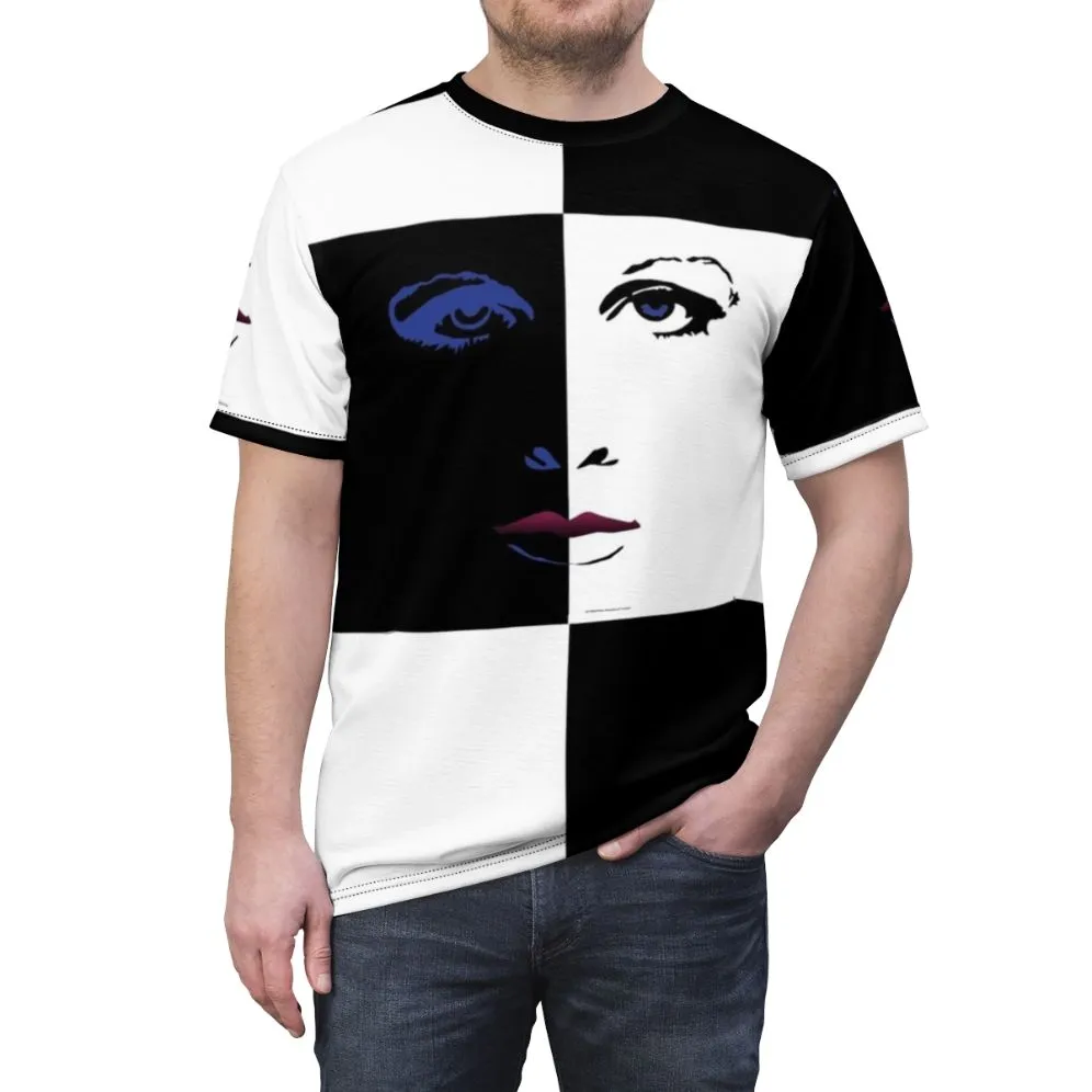 Abstract Graphic Asbill AOP T-shirt for Fans of Bill Potts, Prince, and The Pilot