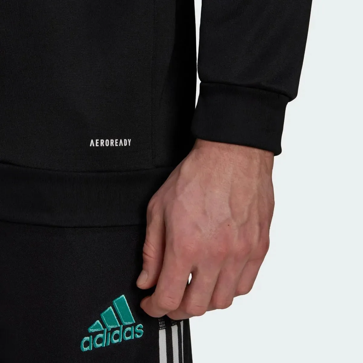 adidas 21-22 Arsenal FC Track Hoodie - Black