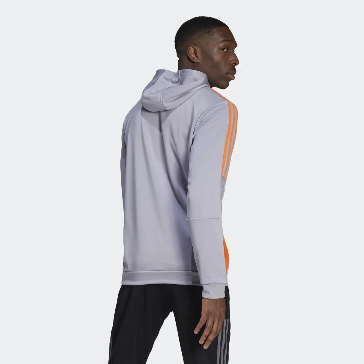 adidas 21-22 Juventus Track Hoodie - Gray