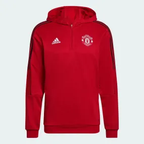 adidas 21-22 Manchester United Track Hoodie - Red