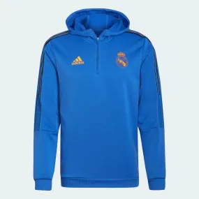 adidas 21-22 Real Madrid Track Hoodie - Hi Res Blue