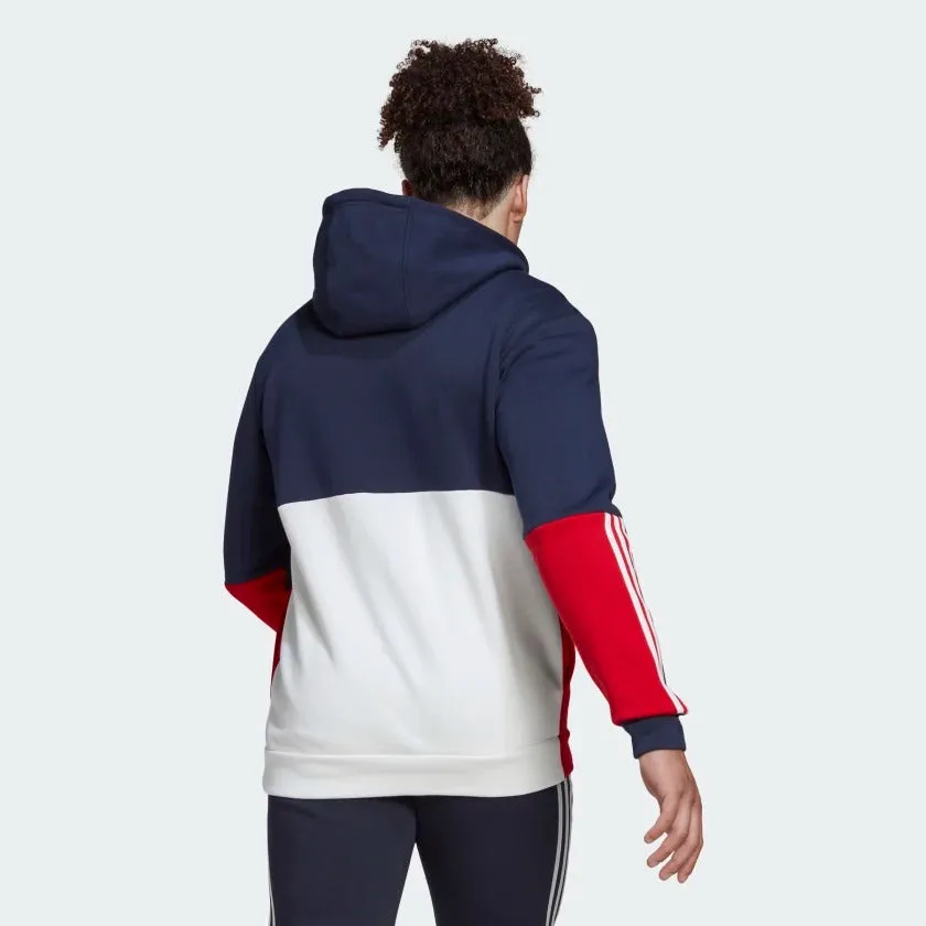 adidas Essentials Colorblock Fleece Full-Zip Men's Hoodie