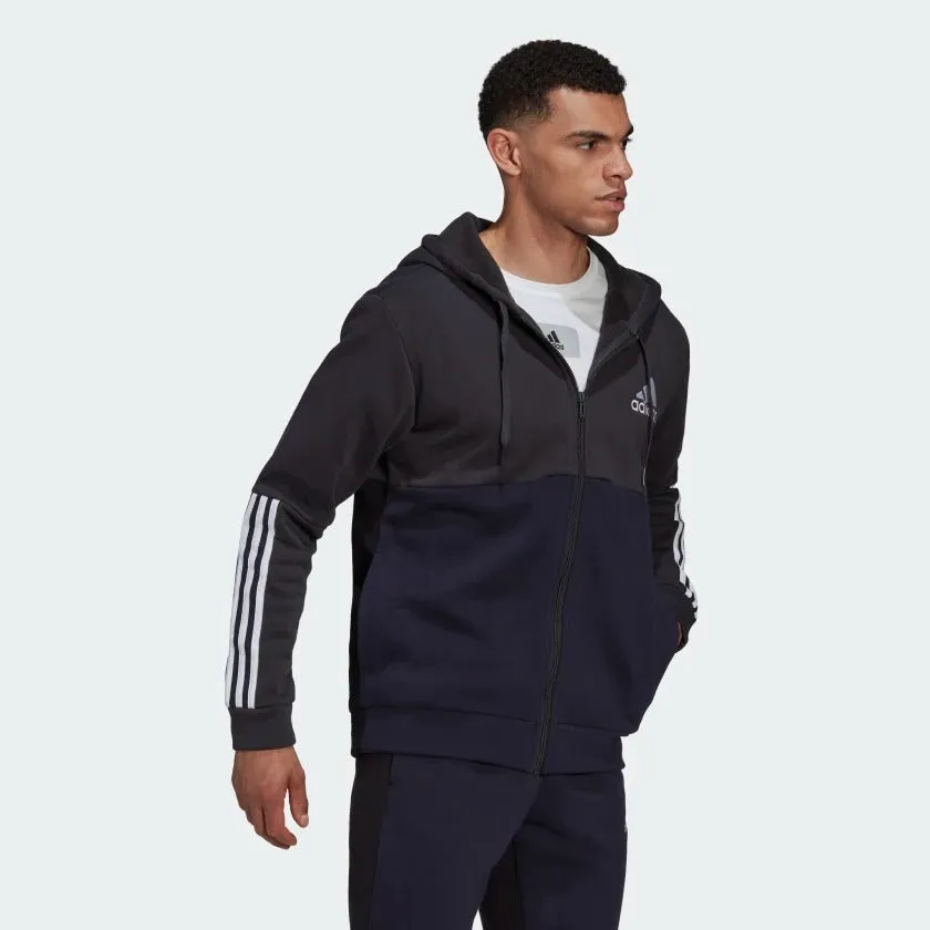 adidas Essentials Colorblock Fleece Full-Zip Men's Hoodie