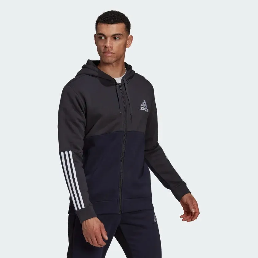 adidas Essentials Colorblock Fleece Full-Zip Men's Hoodie