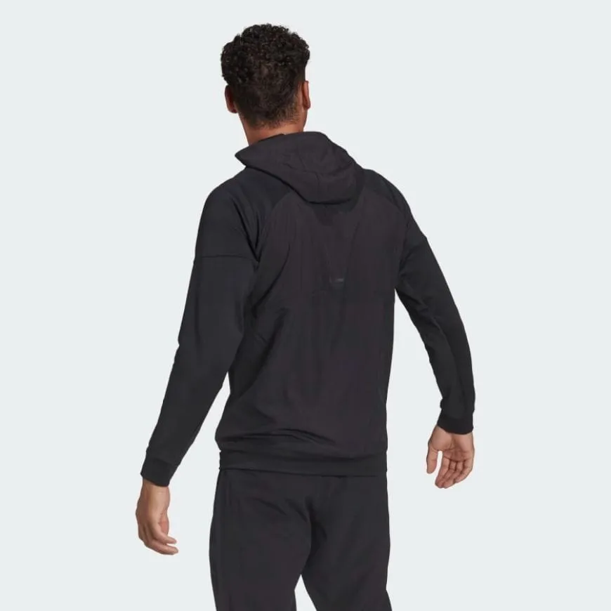 Adidas Full-Zip Men Training Hoody Black