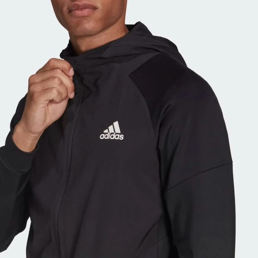 Adidas Full-Zip Men Training Hoody Black