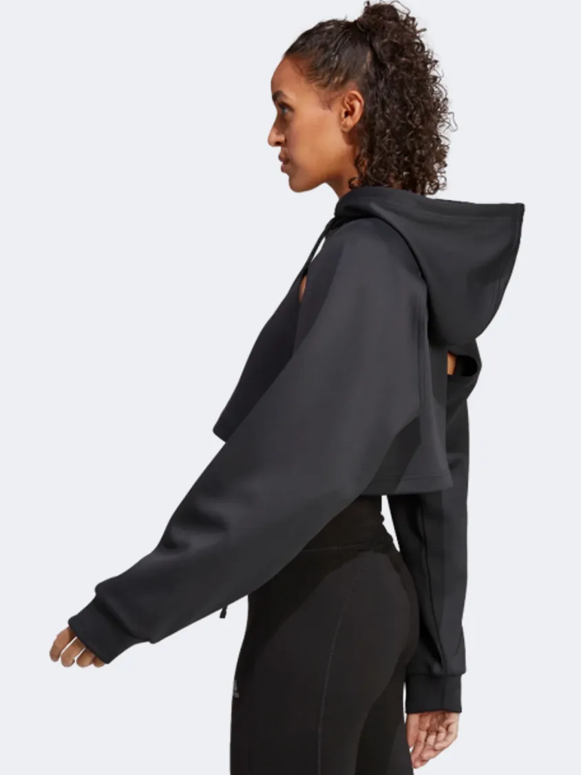 Adidas Hiit Aeroready Crop Women Training Hoody Black