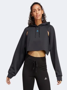 Adidas Hiit Aeroready Crop Women Training Hoody Black