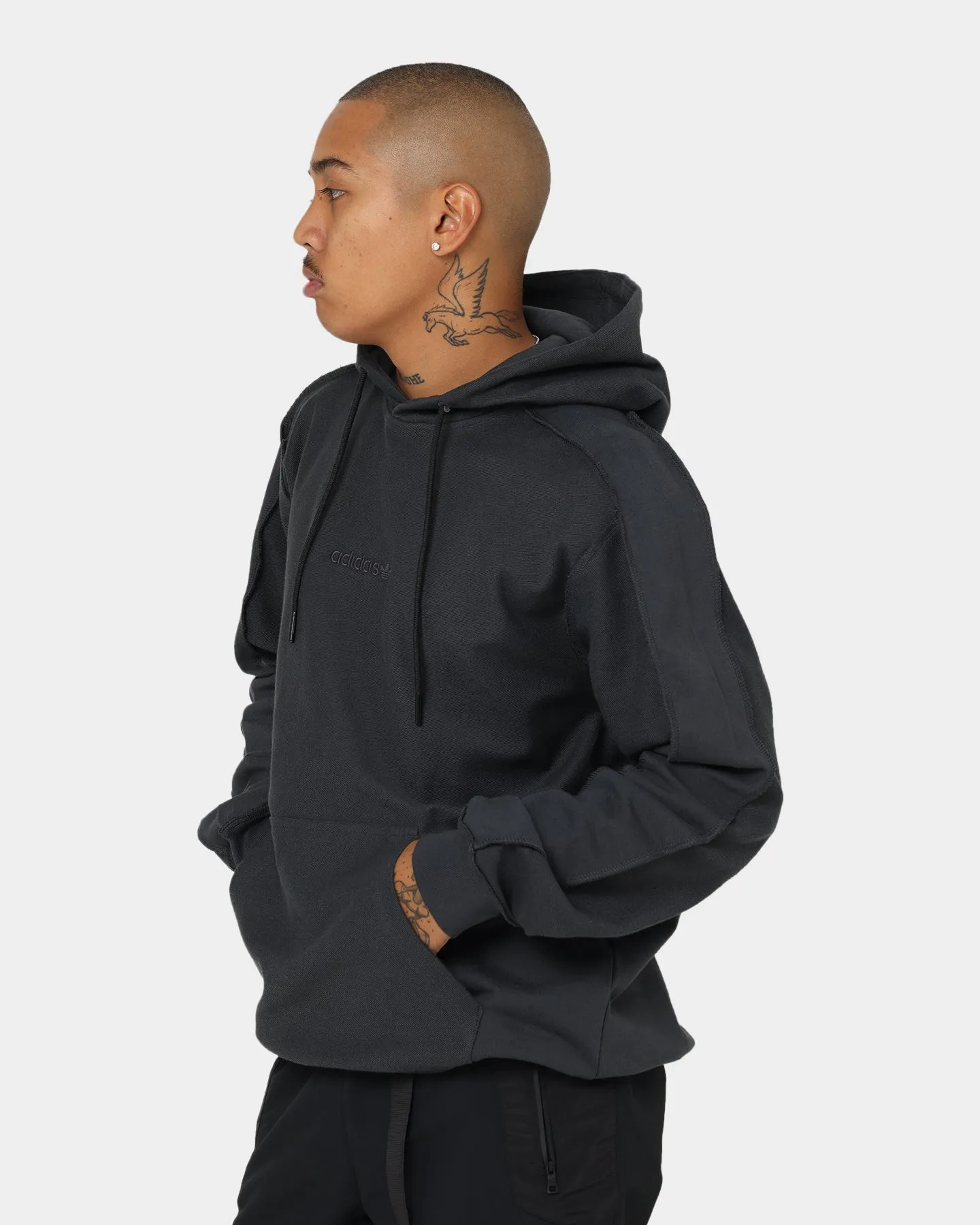 Adidas Loopback Hoodie Carbon