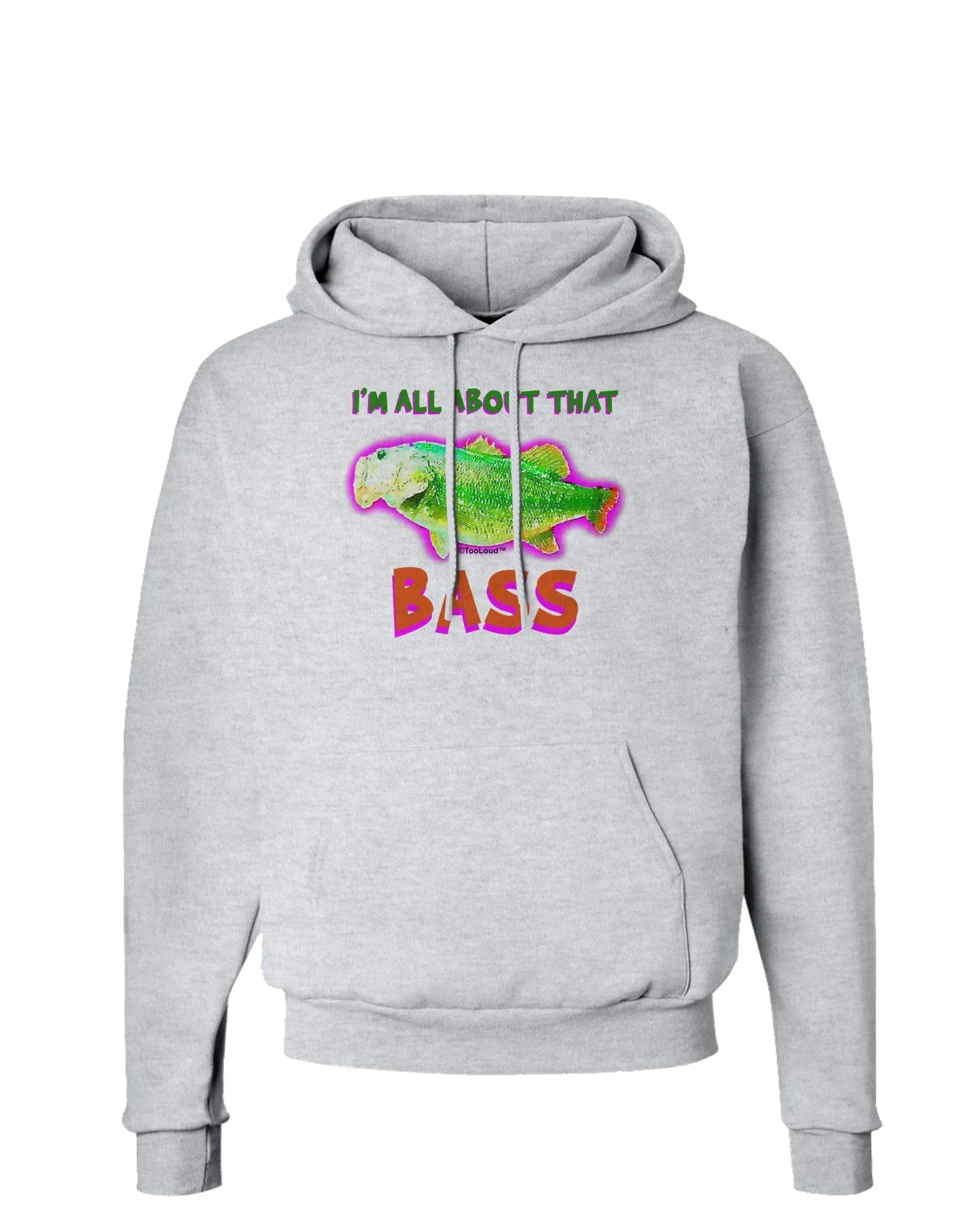 All About That Bass Fish Watercolor Hoodie Sweatshirt