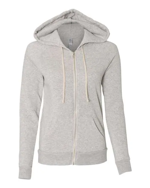 Alternative Women's Adrian Eco-Fleece Full-Zip Hooded Sweatshirt