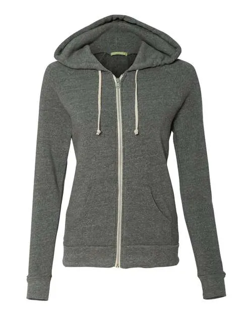 Alternative Women's Adrian Eco-Fleece Full-Zip Hooded Sweatshirt