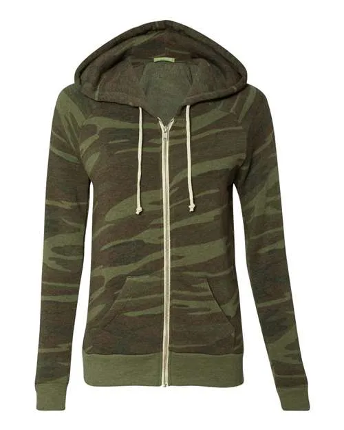 Alternative Women's Adrian Eco-Fleece Full-Zip Hooded Sweatshirt