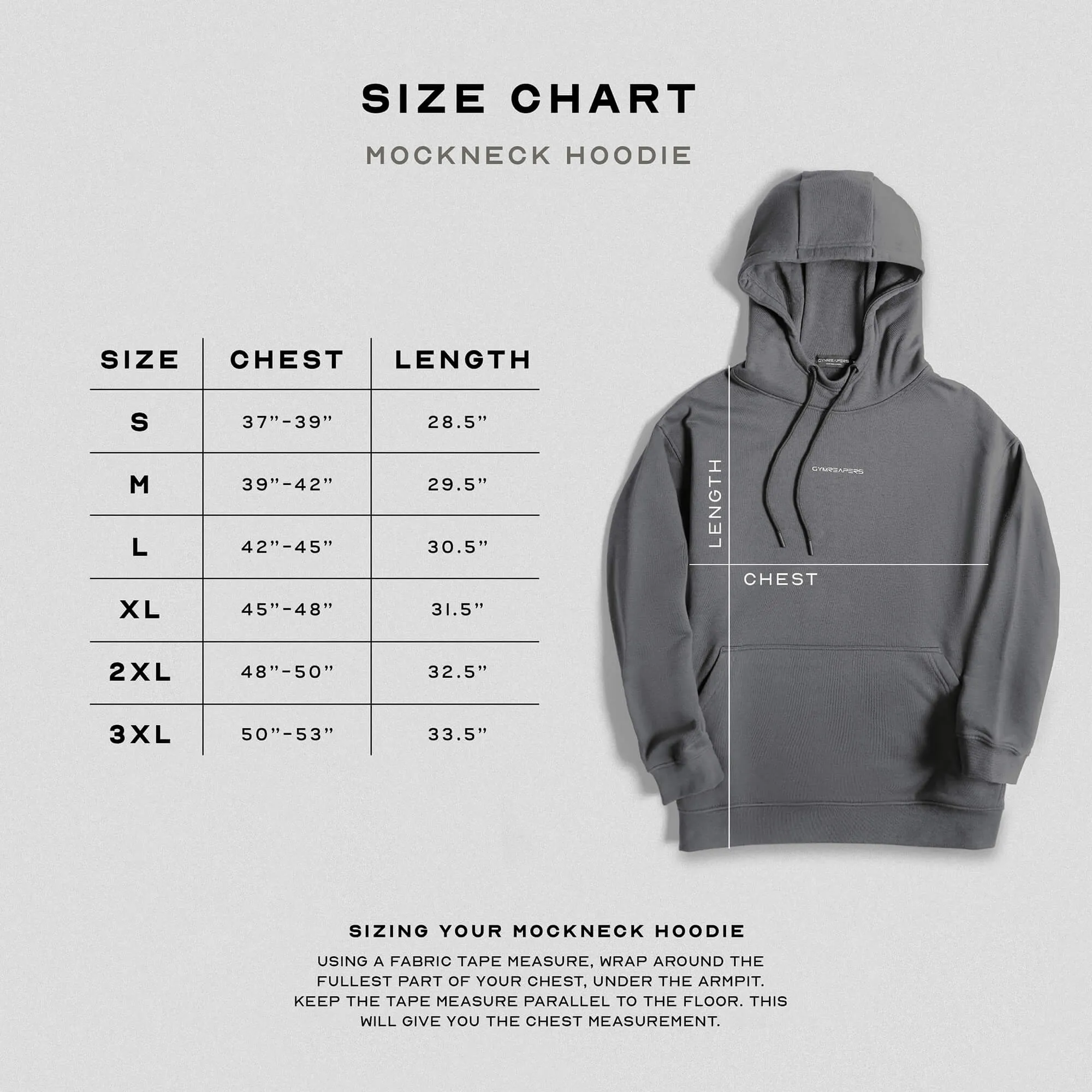 Ascend Mockneck Hoodie - Charcoal