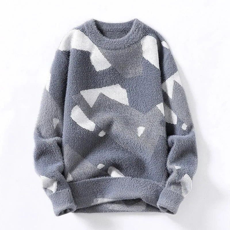 Asian Bay Anti-Mink Slim Fit Men's Knitted Pullover Sweater