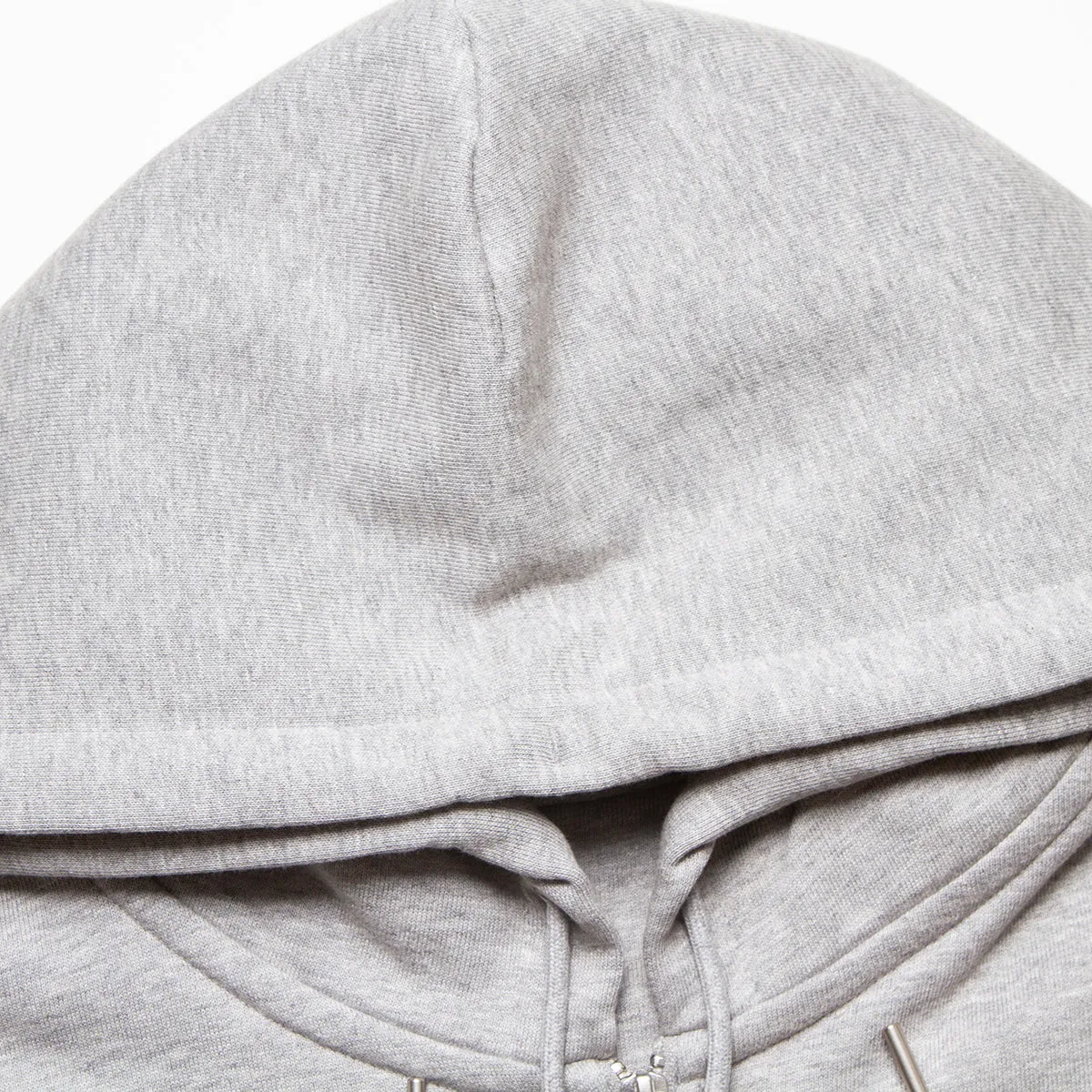 BB Smiley Crest - Zipped Hood - Grey