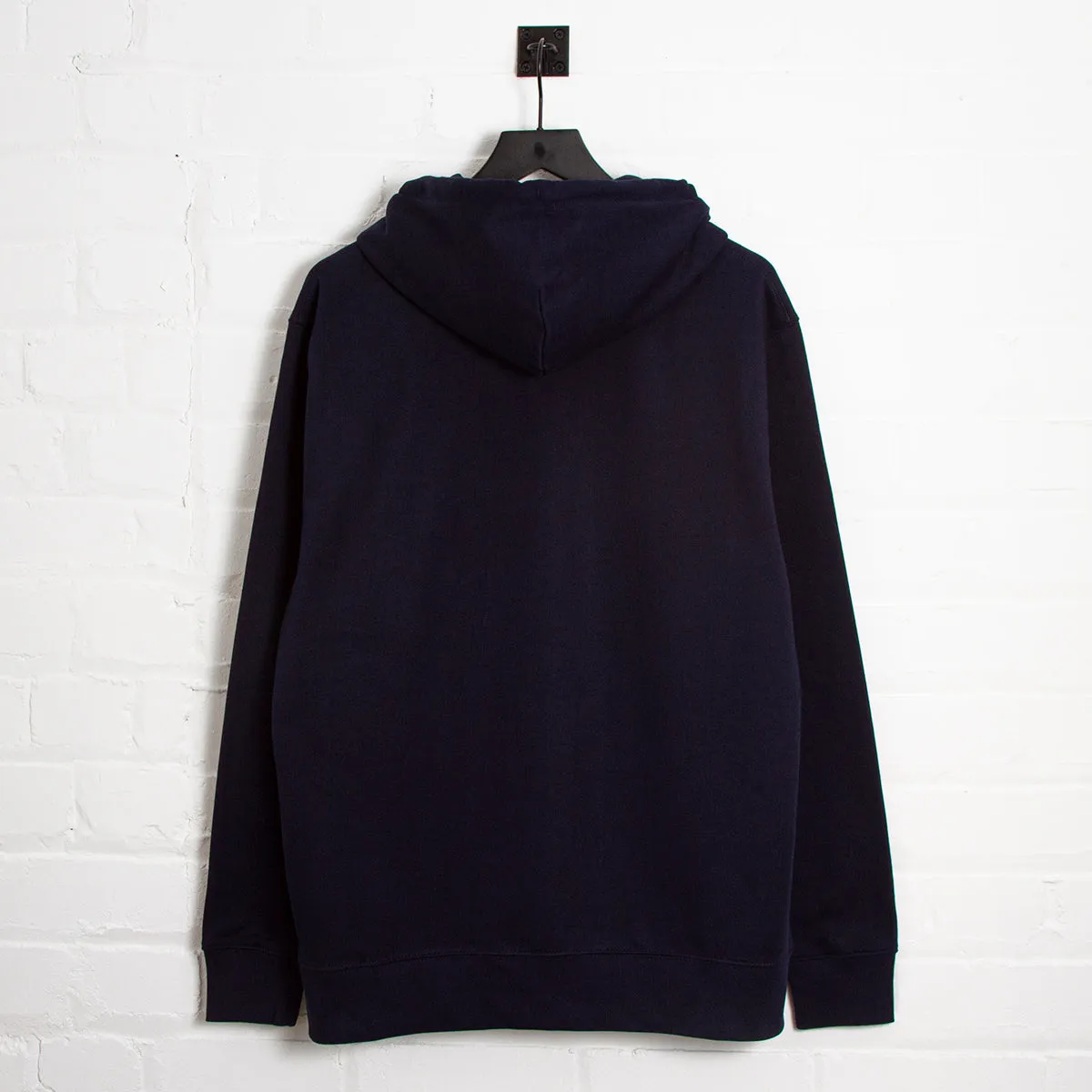 BB Smiley Crest - Zipped Hood - Navy