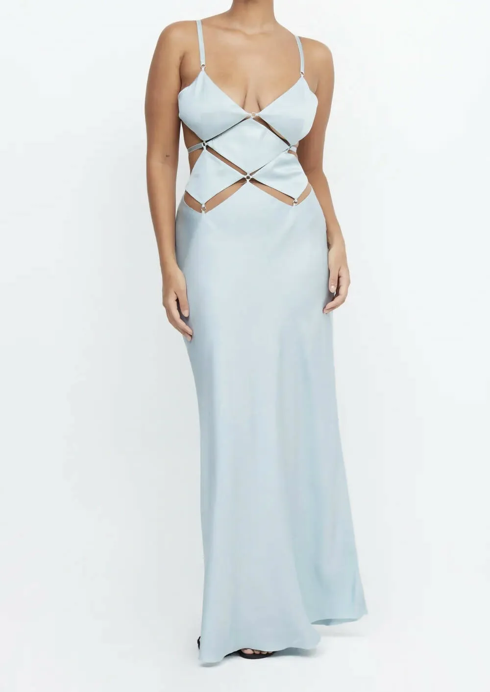 Bec & Bridge Diamond Days Strap Maxi Dress in Cloud Blue