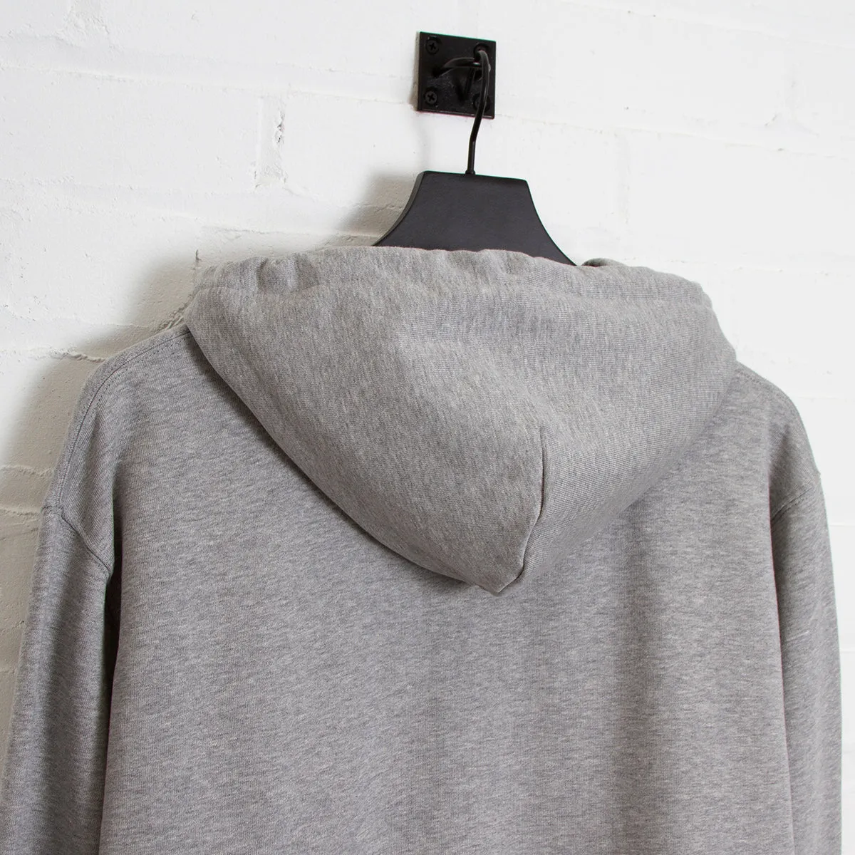 Black Disco Psychedelia Crest - Zipped Hood - Grey