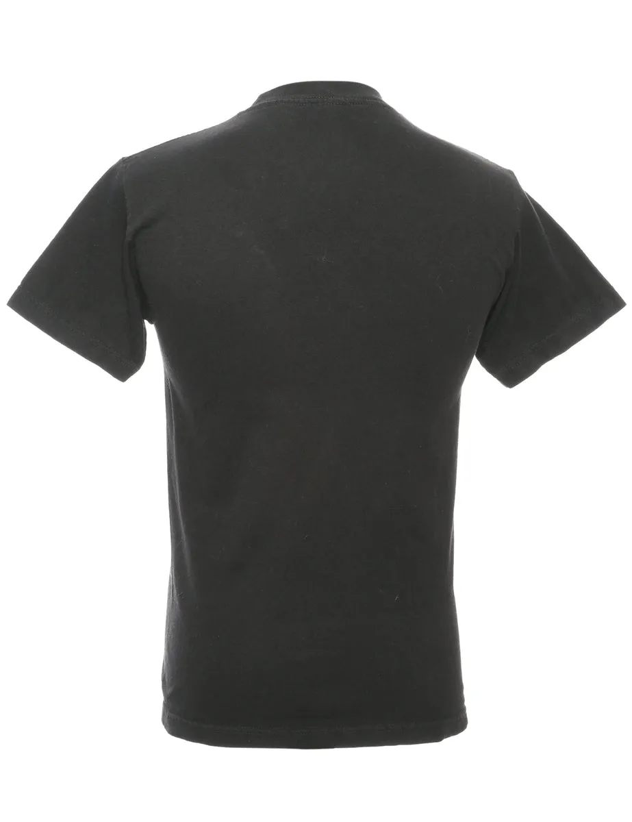 Black Plain T-shirt - S