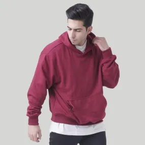 Boxy Fit Rest Day Unisex Hoodie (Maroon)