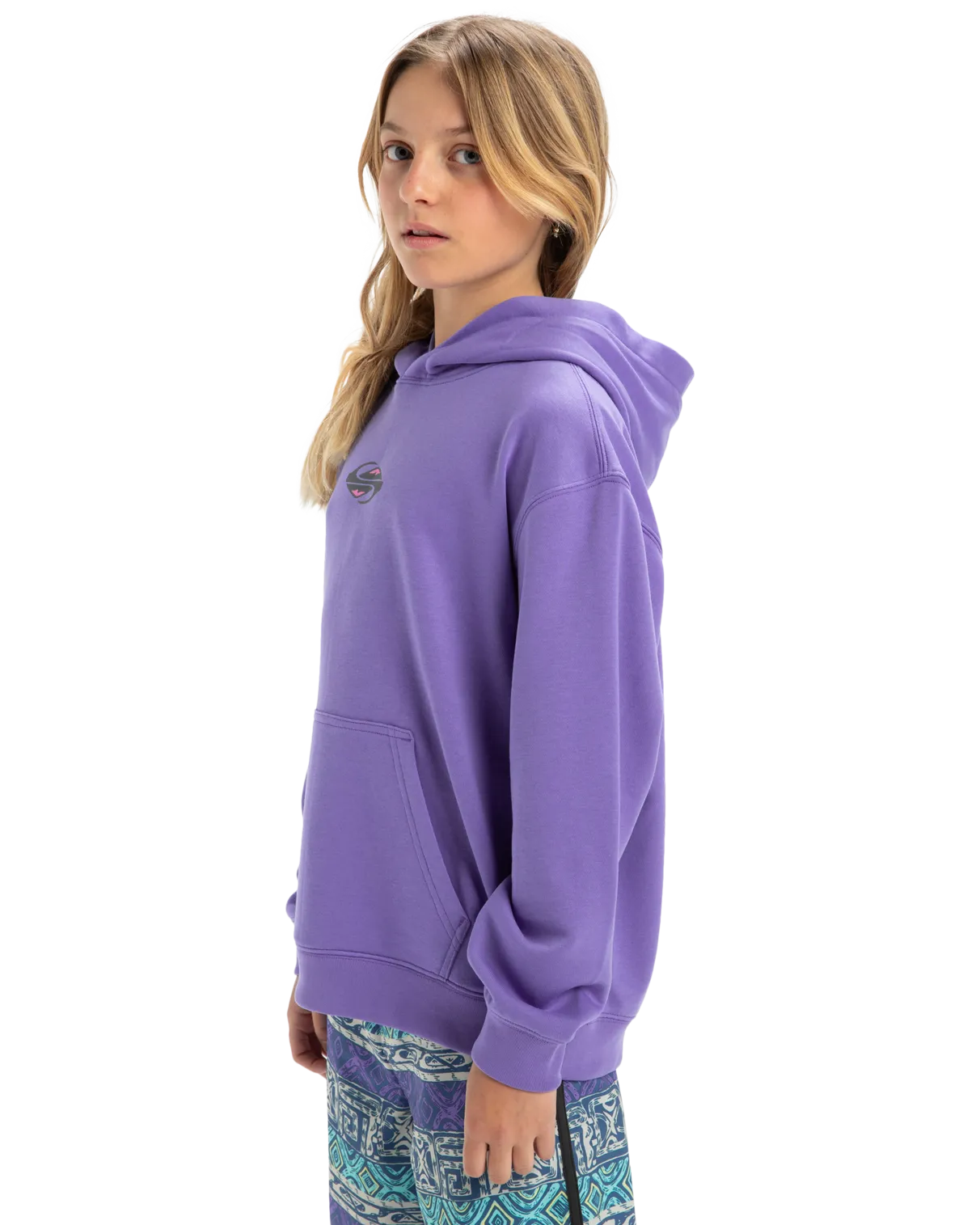 Boys Apog Heritage Hoodie in Dusted Peri