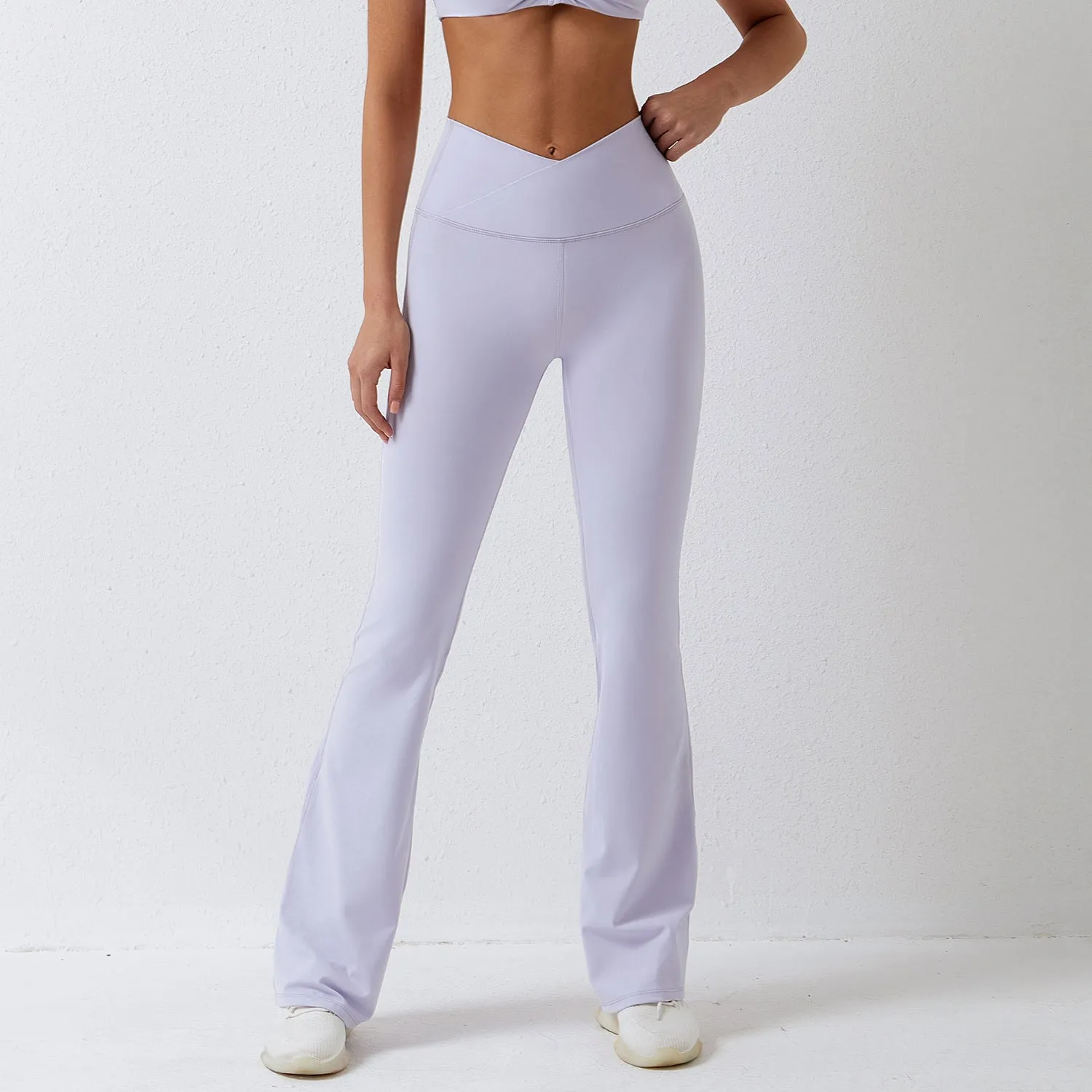 Brushed Tight Dance Wide-leg Pants High Waist Hip Lift