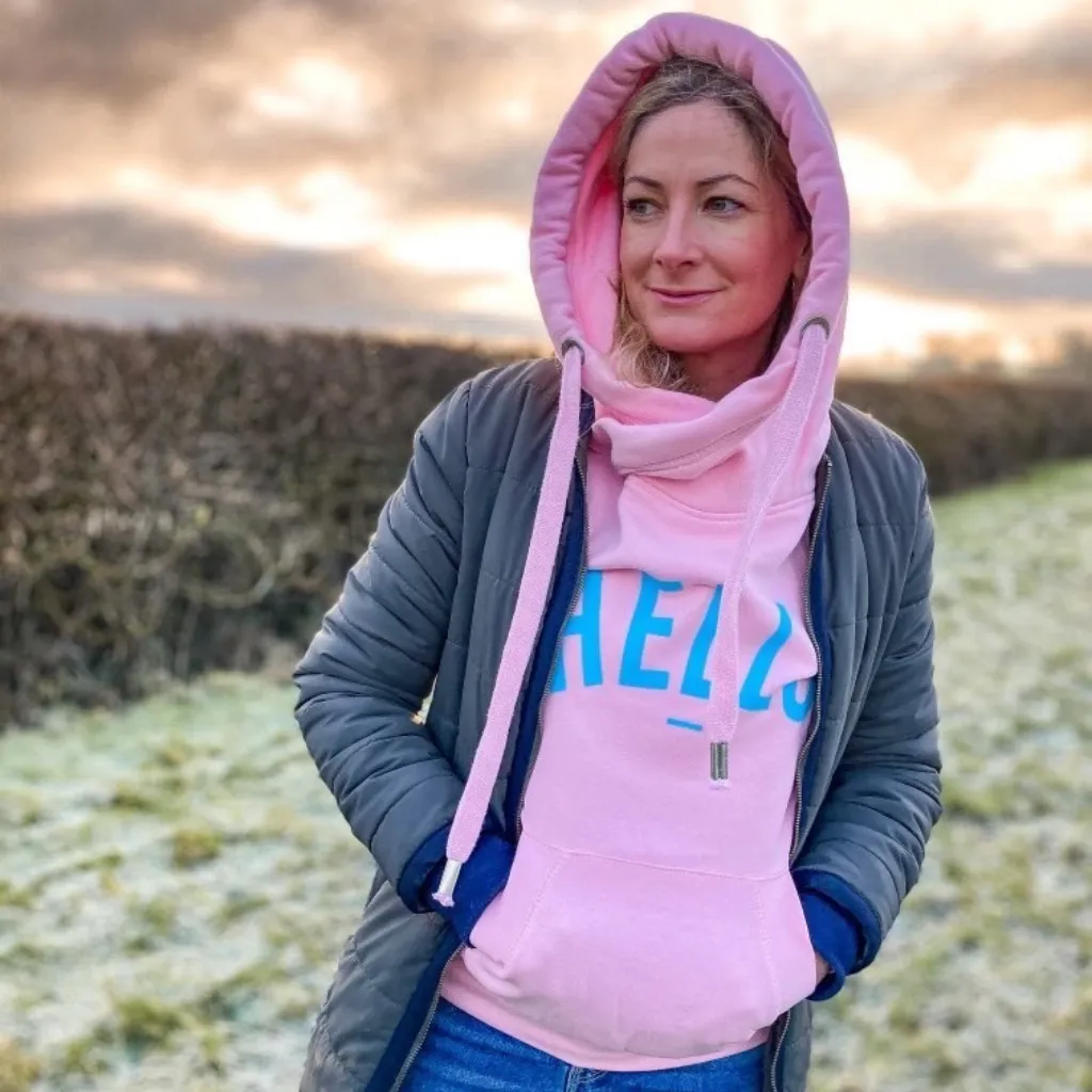 Bubblegum Cowl Neck Hoodie