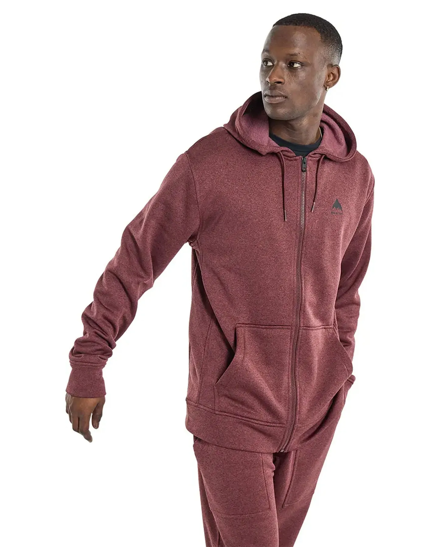 Burton Men's Burton Oak Full-Zip Hoodie - Almandine Heather