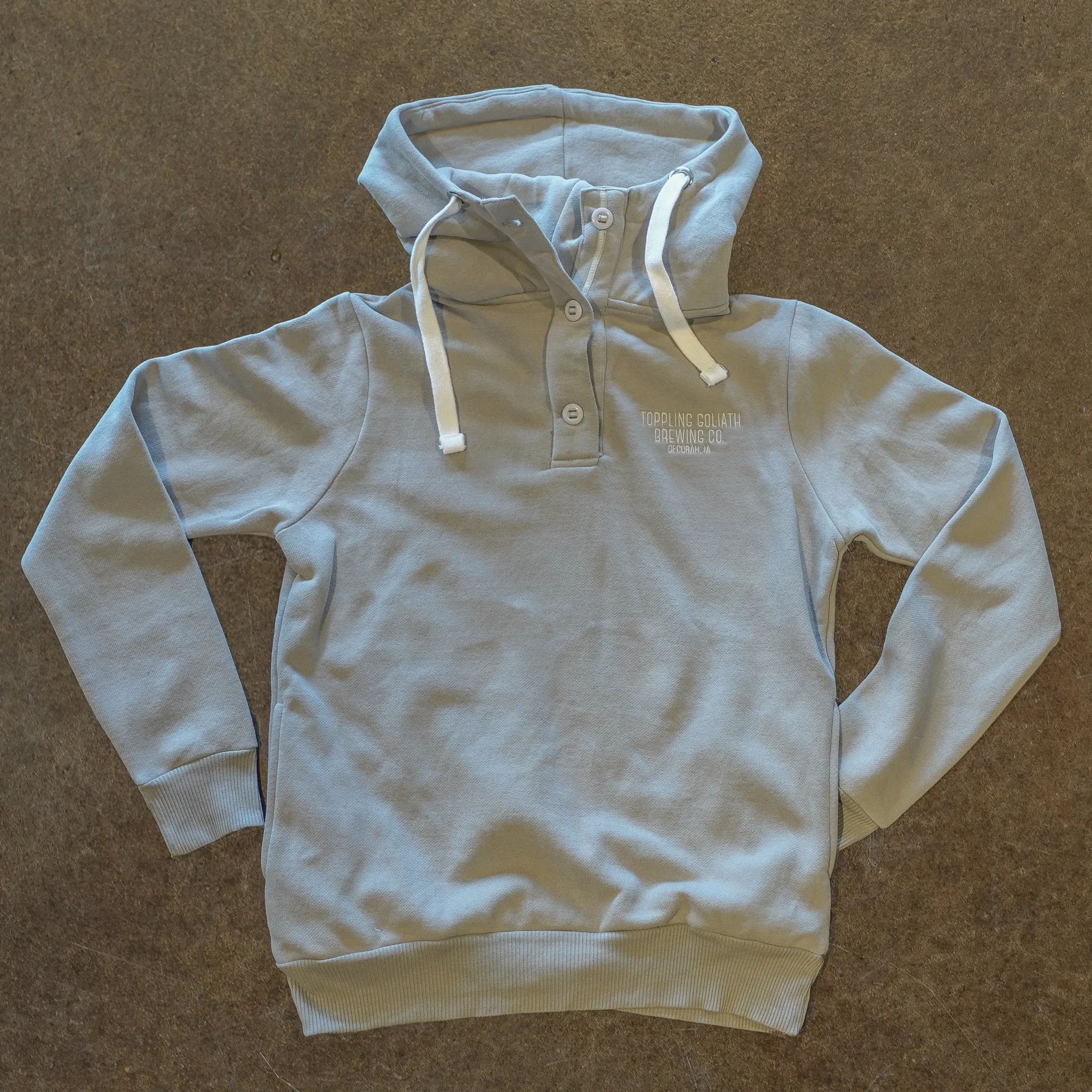 Button Hoodie (W)-Grey