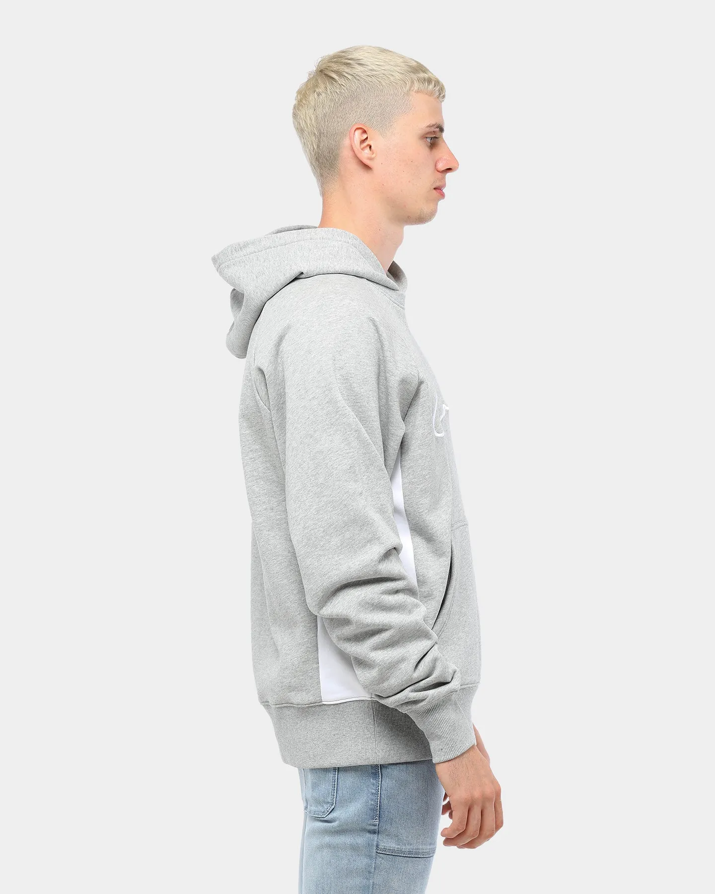 Carré Scripted Raglan Hoodie Grey/White