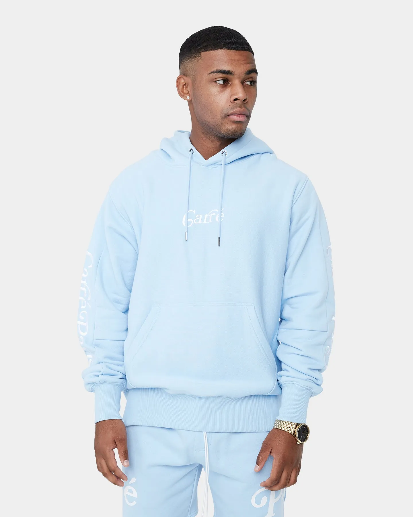 Carre Volle Hoodie Light Blue