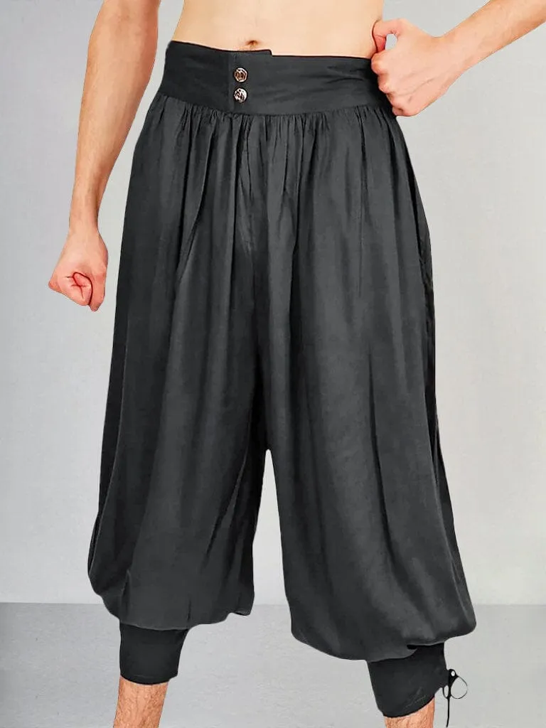 Casual Cotton Linen High Waist Pants