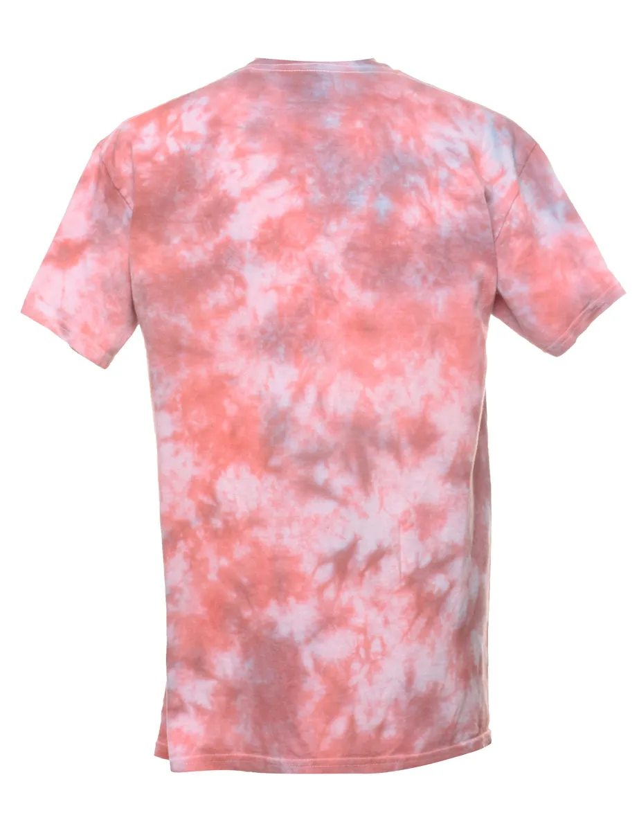 Classic Pink Tie Dye T-Shirt - M