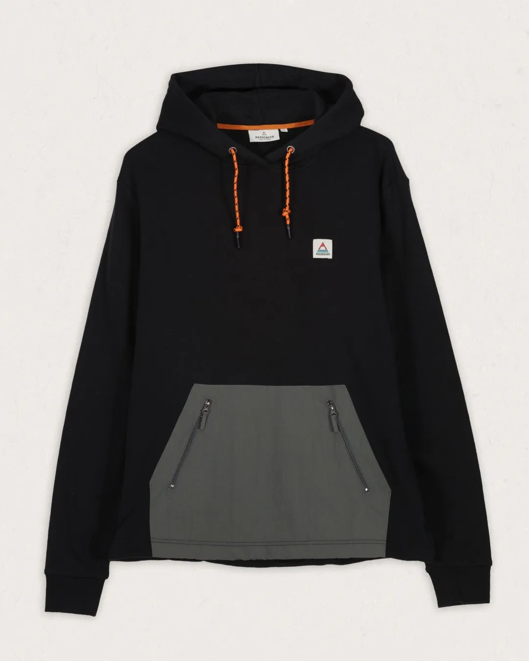 Cliff Recycled Cotton Hoodie - Black