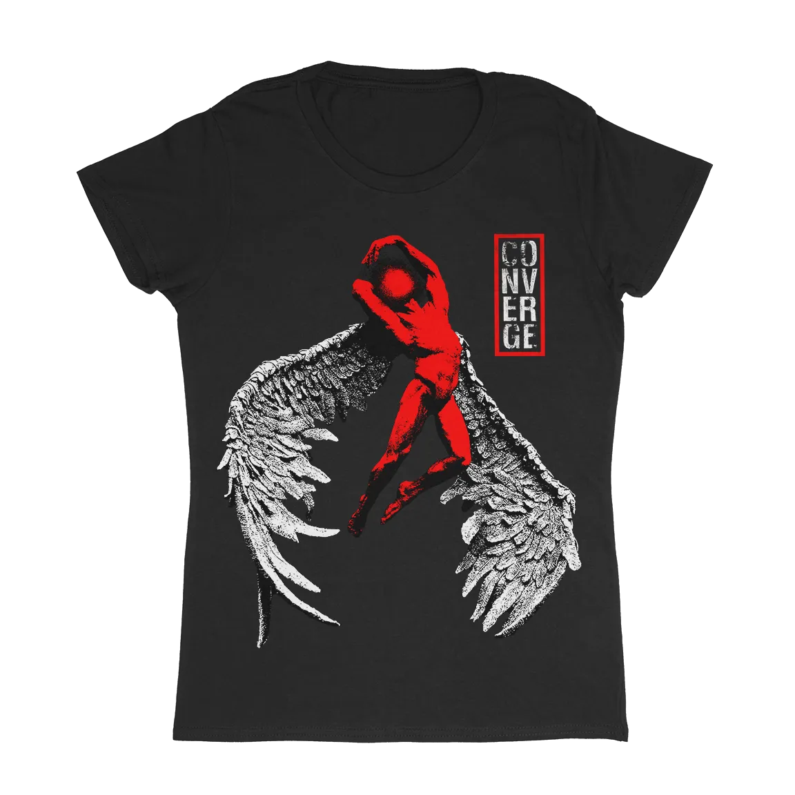 Converge "Fallen Angel" Women's Dark Grey T-Shirt