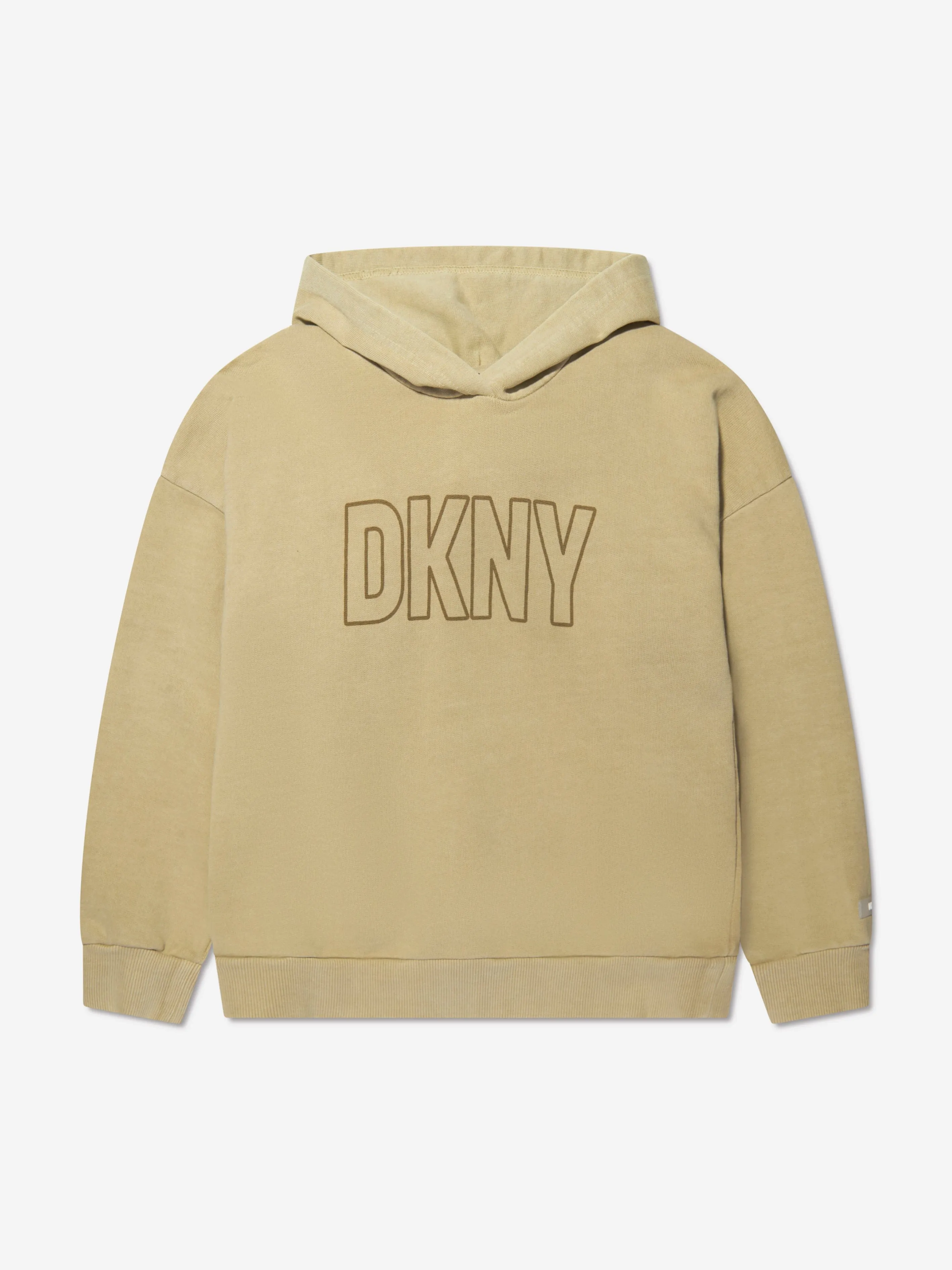 DKNY Kids Logo Hoodie in Beige