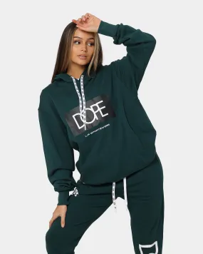 DOPE LA Box Logo Hoodie Deep Forest