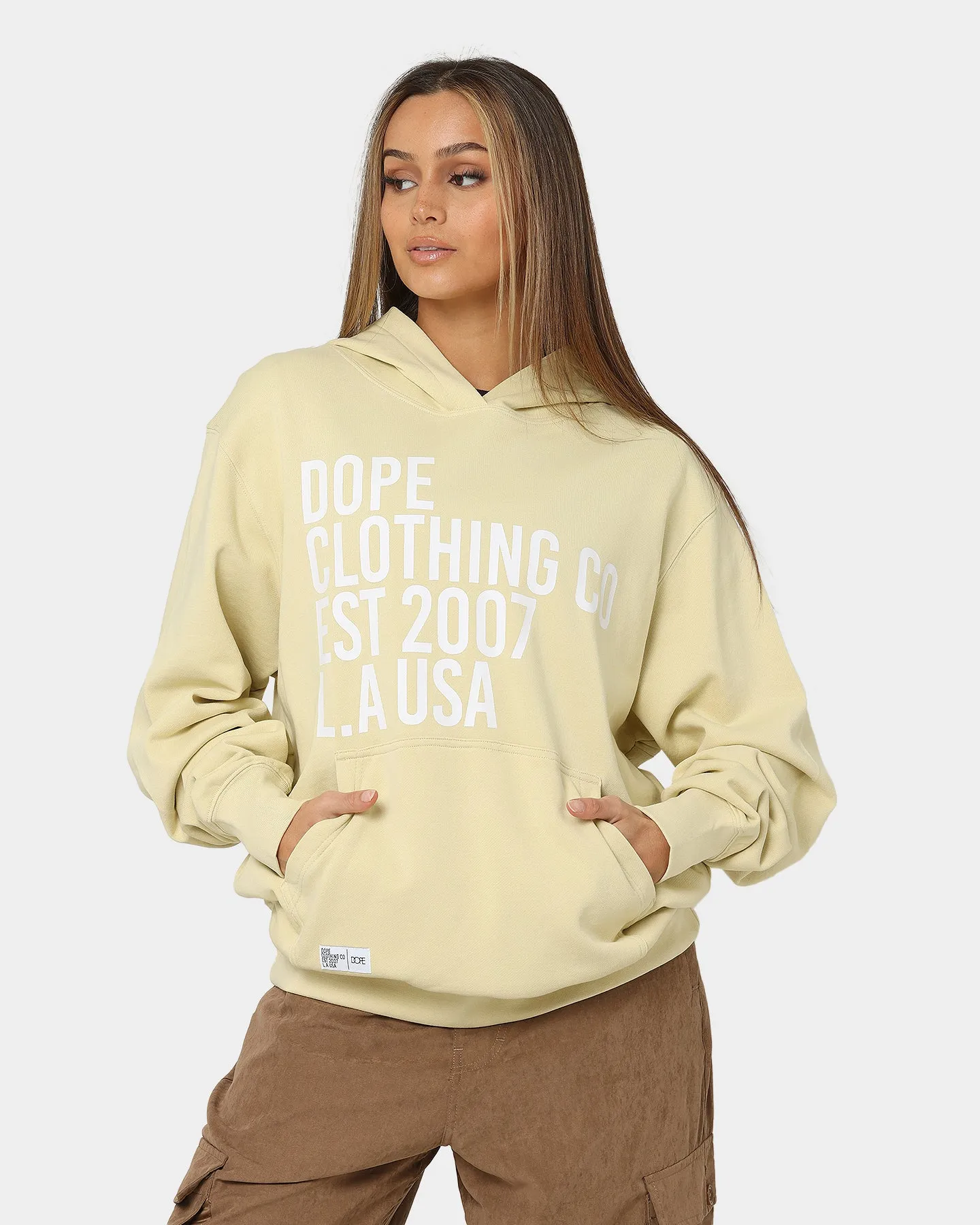 Dope Venice Hoodie Sand/White