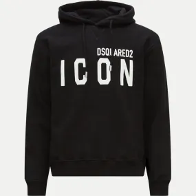 Dsquared2 Regular Fit Icon Logo Black Hoodie 