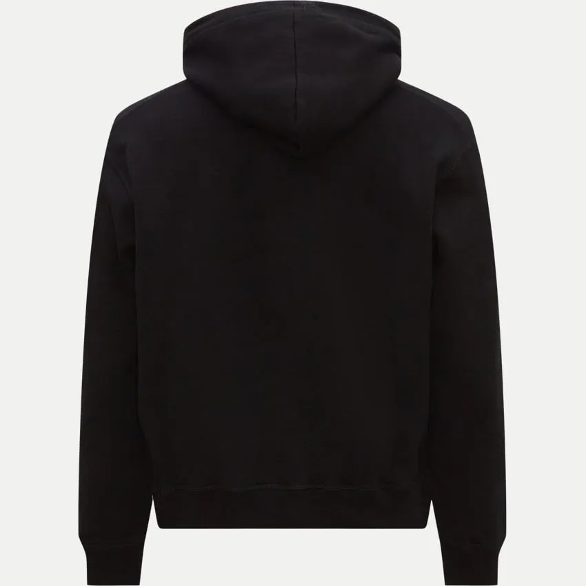 Dsquared2 Regular Fit Icon Logo Black Hoodie 