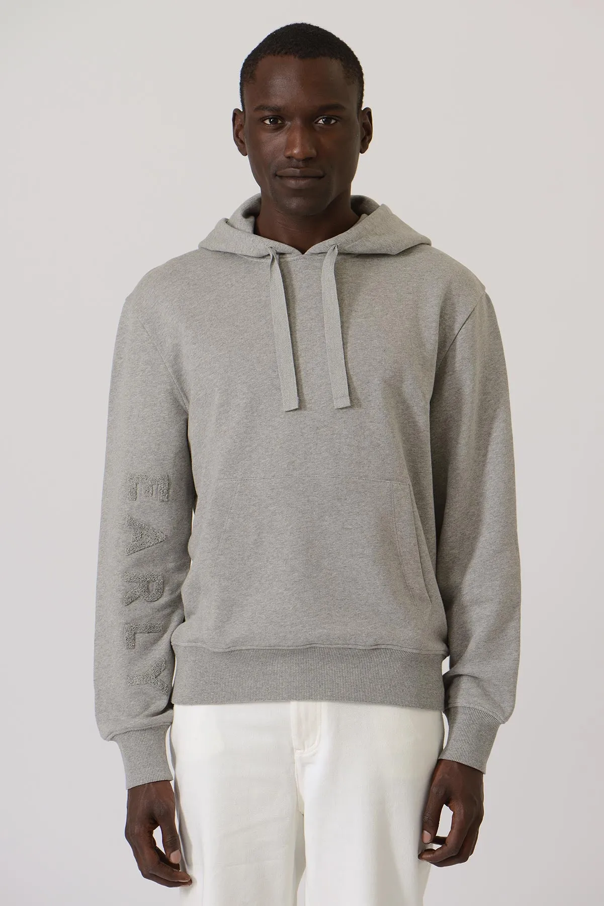 Early High-Stitch Logo Hoodie - Grey