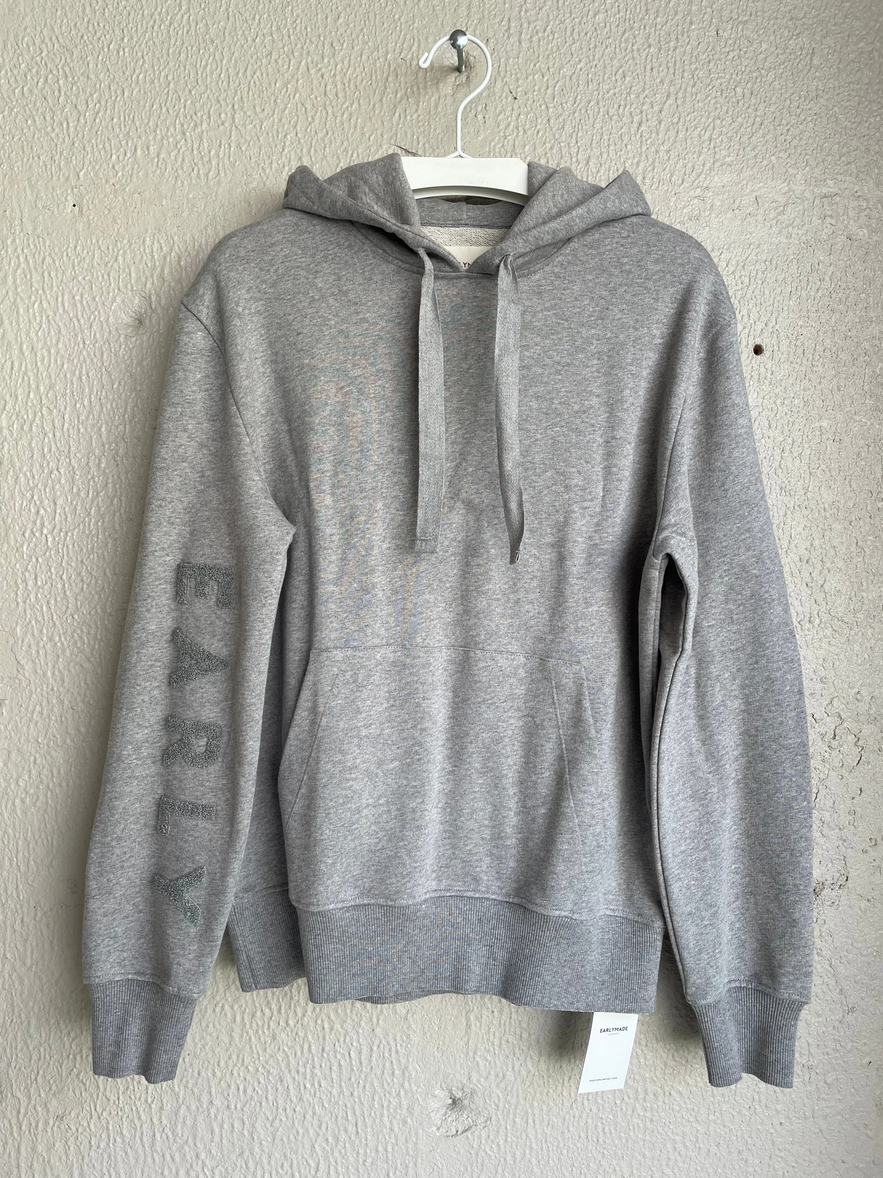 Early High-Stitch Logo Hoodie - Grey