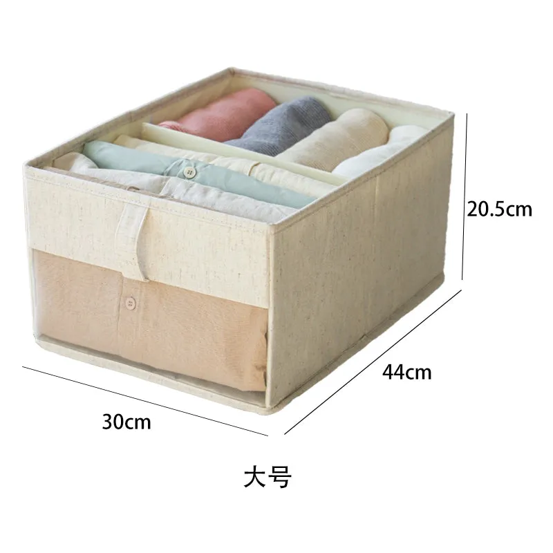 Elegant Cotton and Linen Storage Organizer