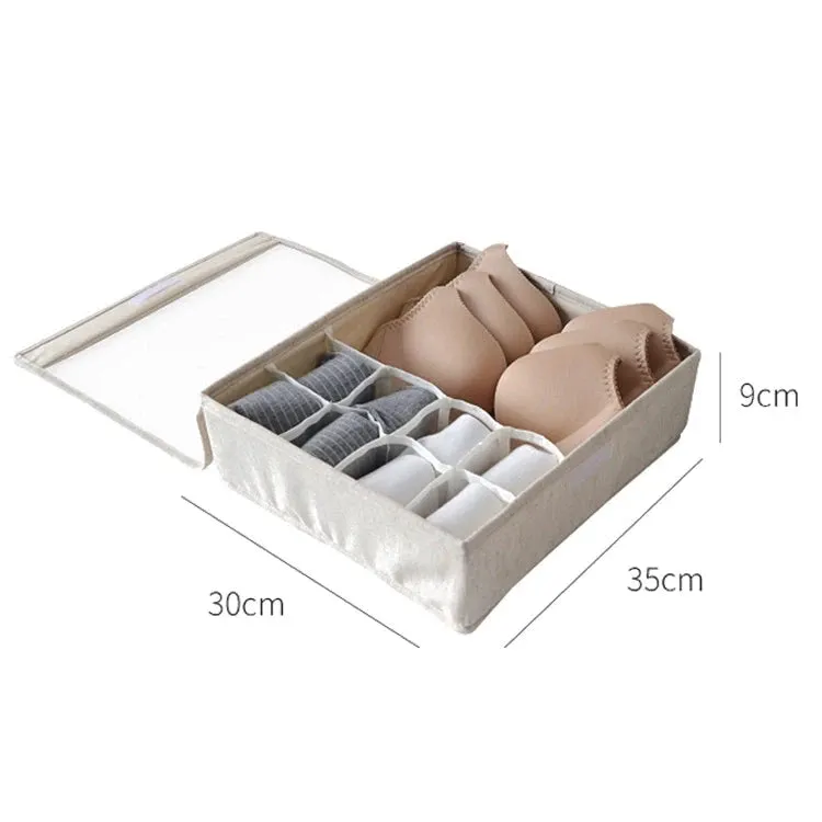 Elegant Cotton and Linen Storage Organizer