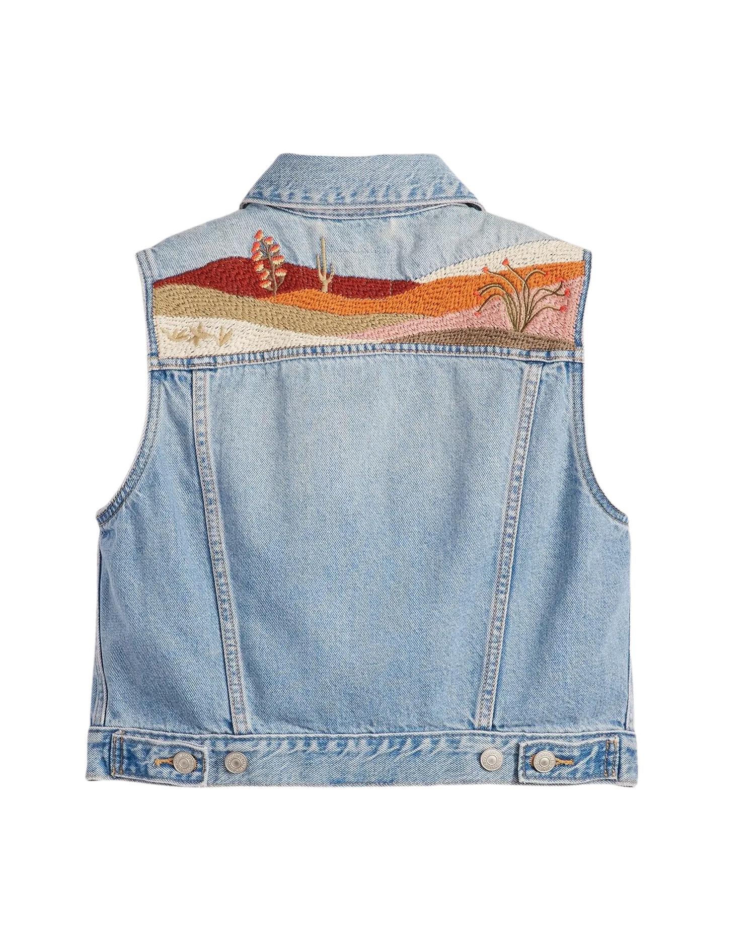 Embroidered Gilet in Desert Utopia