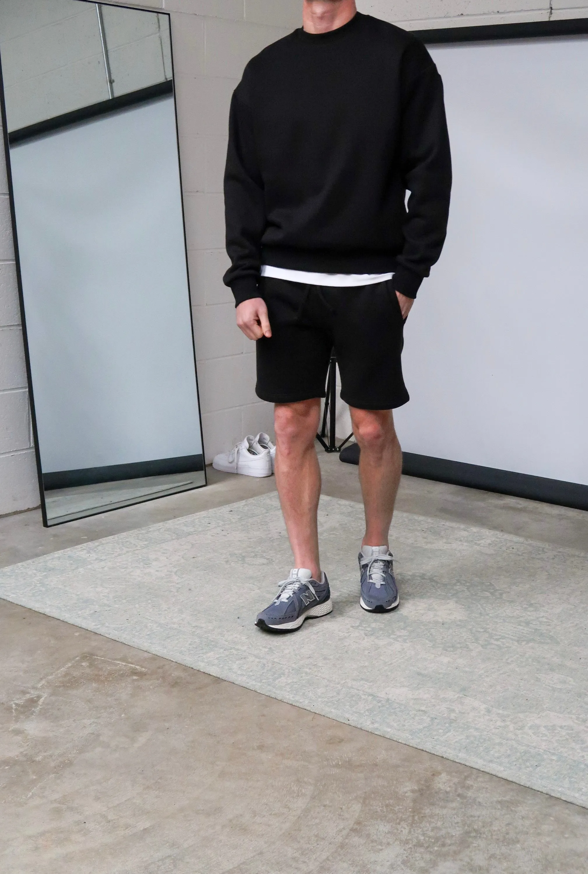 Essential Black Jogger Shorts